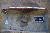 Pfostenbefund in Fl�¤che 12