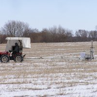 Messvorgang mittels Traktor