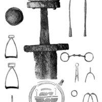 Inventar eines M�¤nnergrabes von Wiskiauten, 10. Jh. n. Chr.